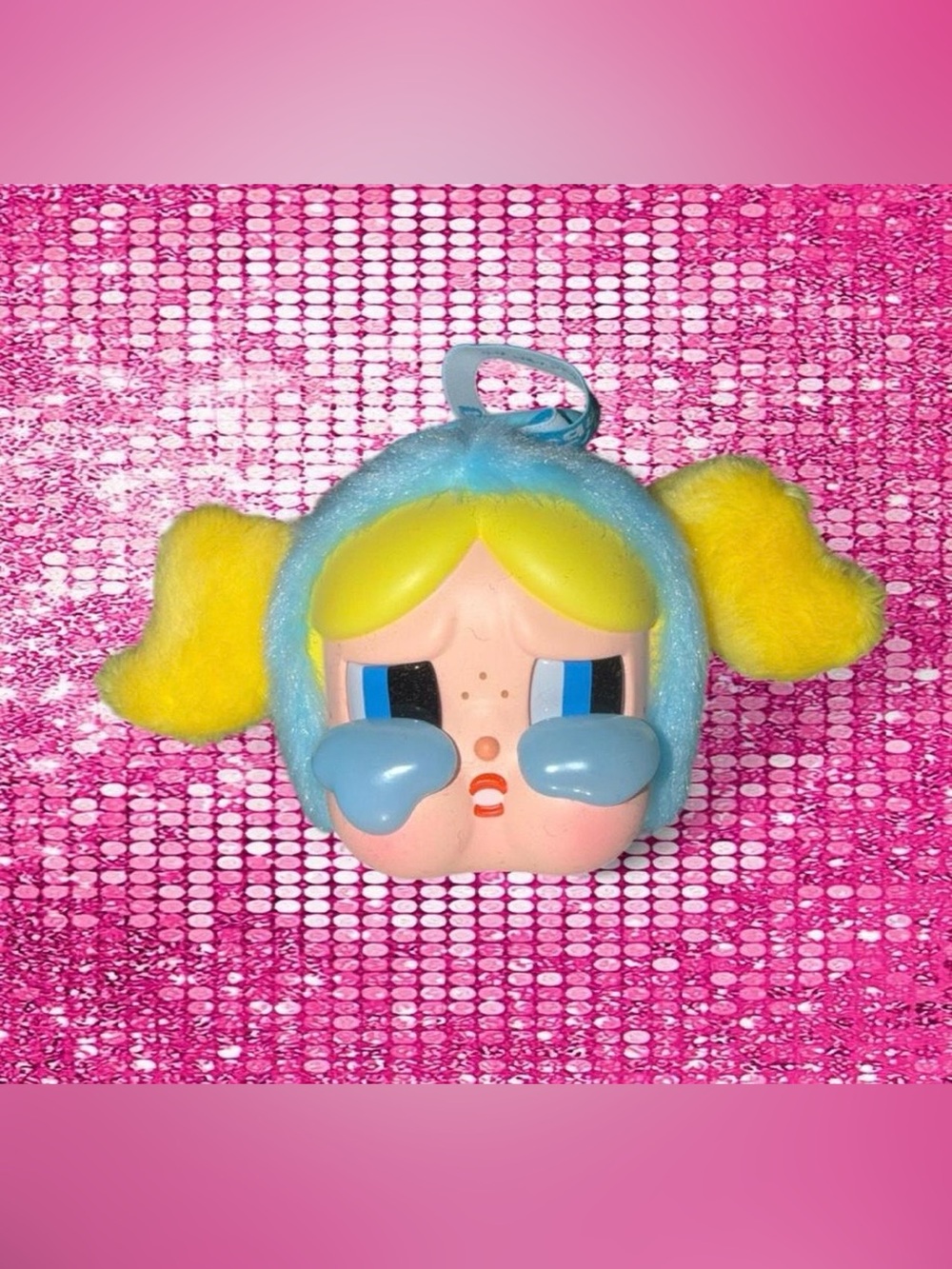 Cry Baby Powerpuff Girls Bubbles Plush
Keychain Magnetic Bottom